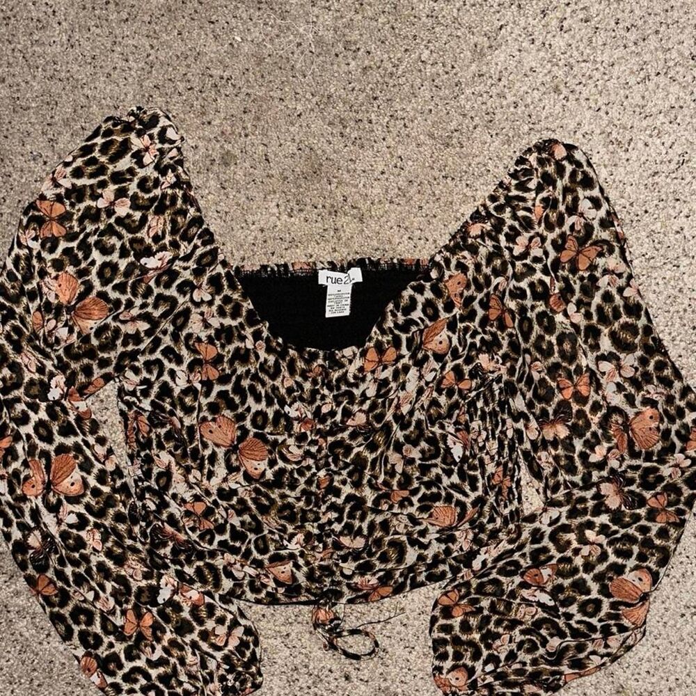 Women's Leopard animal print Crop-top